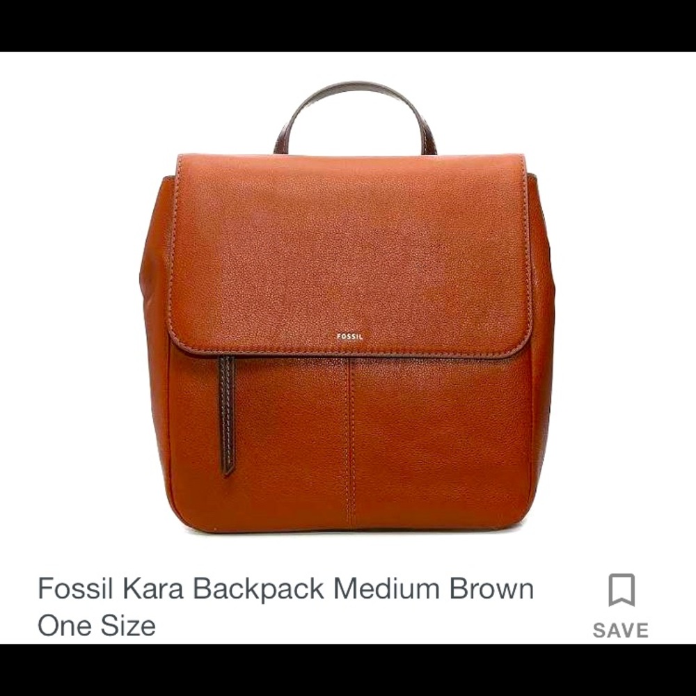 Fossil Kara medium brown backpack bag
